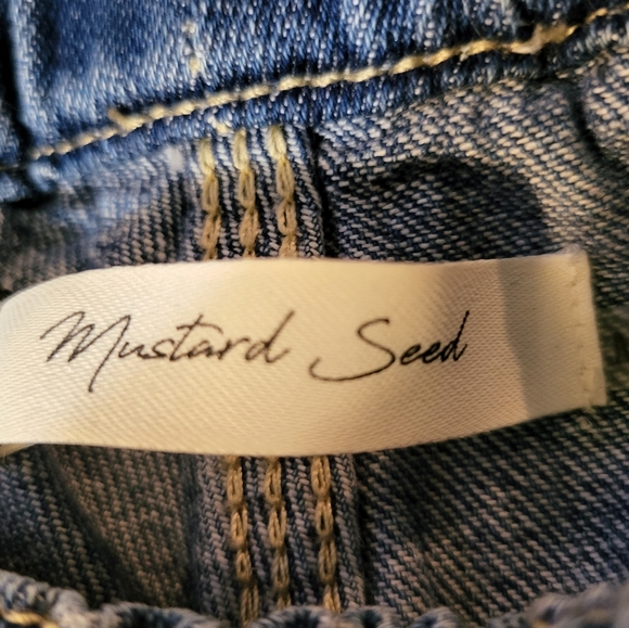 Mustard Seed Ombre Cropped Drawstring Jean in M - Picture 7 of 8